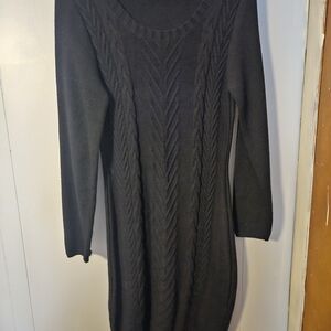 Amazon Black Long Sleeve Knit Dress